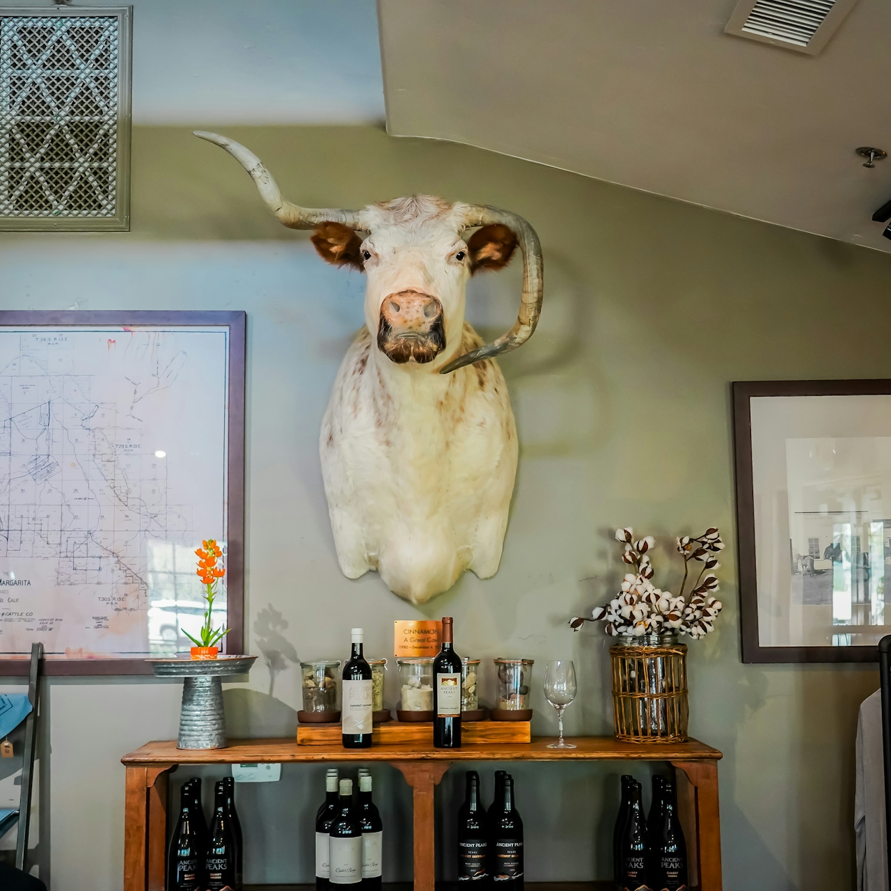 Inside the tasting room of Ancient Peaks Winery 